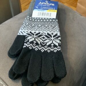 Juncture Black and Gray Men's Gloves